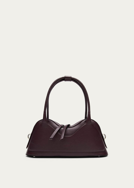 Bolso de cuero vinilo burdeos Hilma-image