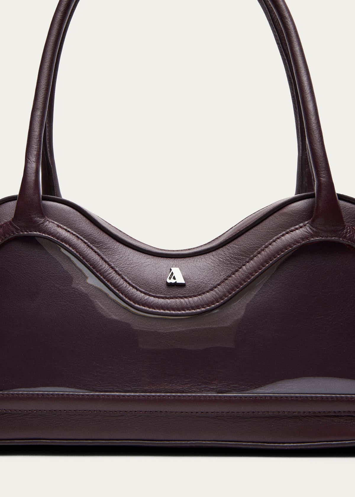 Borsa in pelle vinilica bordeaux Hilma