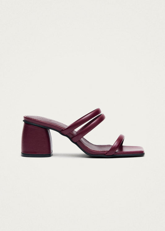 Indiana Bare Sandali in Pelle Bordeaux-image