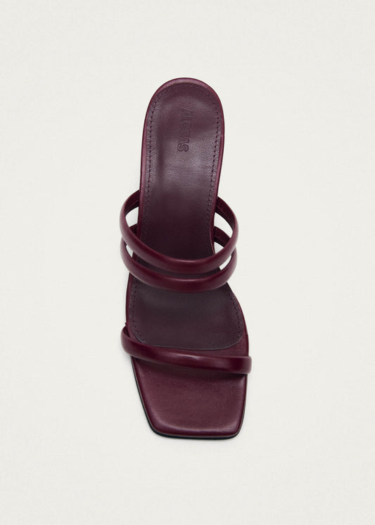 Indiana Bare Sandali in Pelle Bordeaux-image