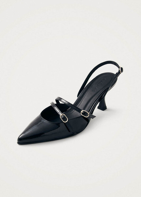 Joelle Patent Tacones de Cuero Negro-image