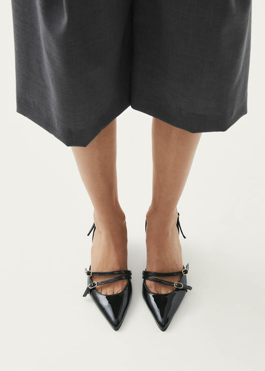 Joelle Patent Tacones de Cuero Negro-image