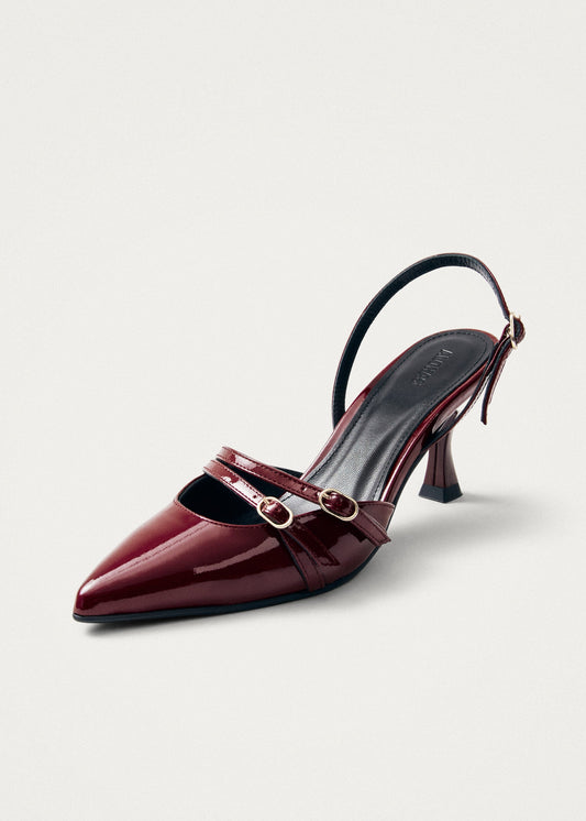 Joelle Burgundy Patent Leather Pumps-image