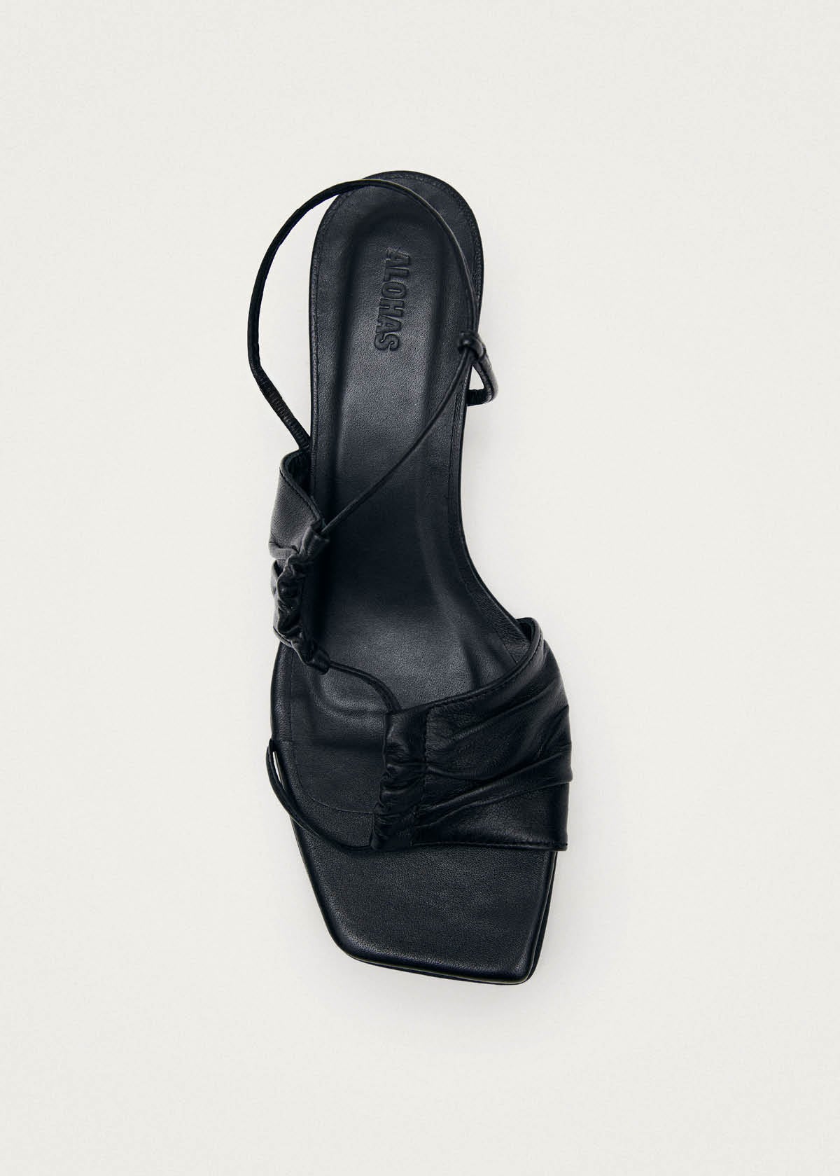 Sandales en cuir noir Juniper