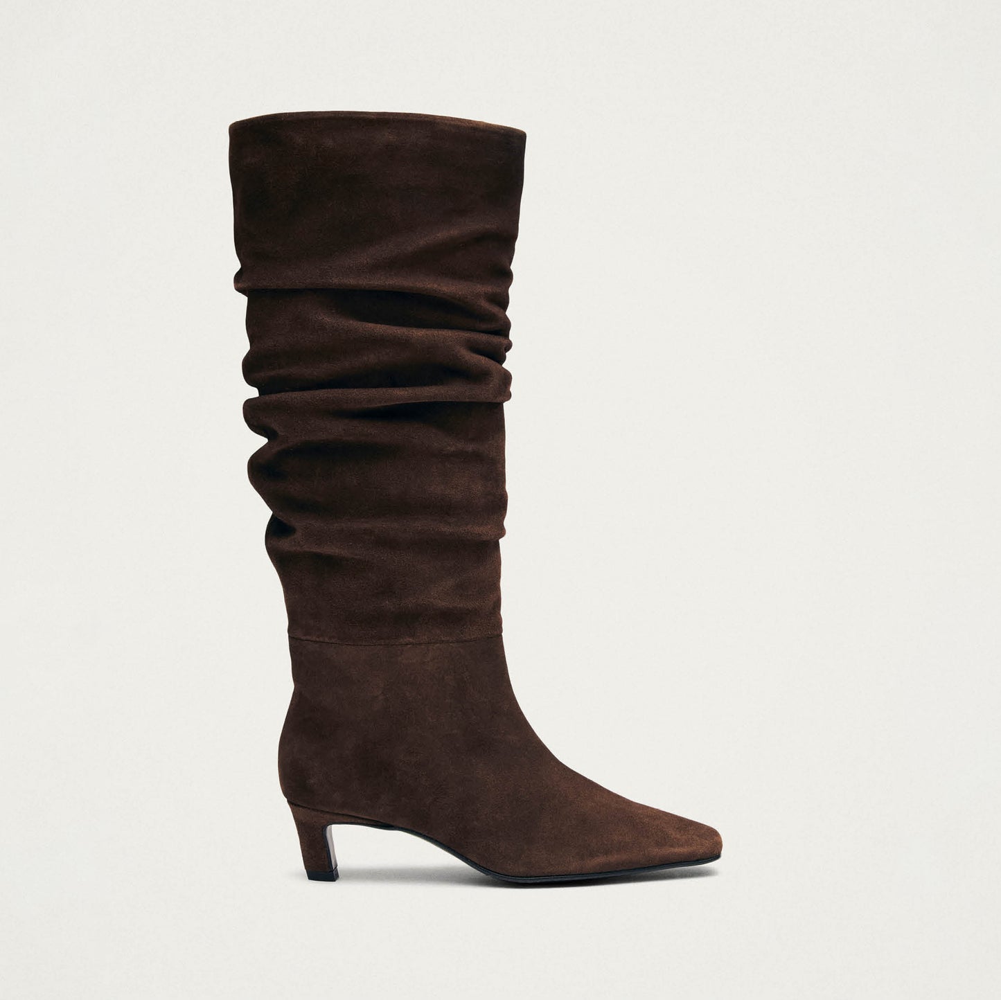 Kalila Wildleder braune Leder Stiefel