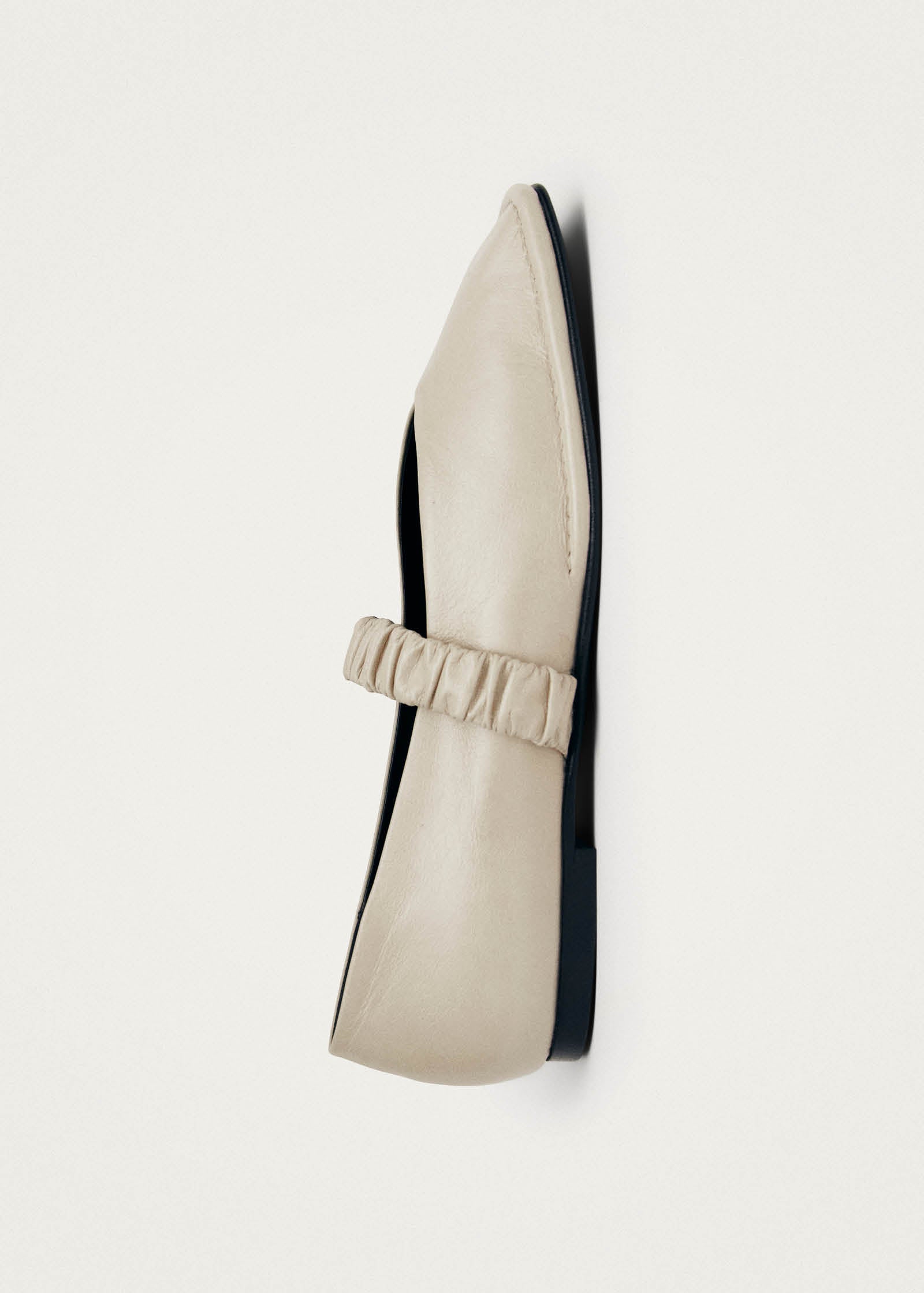 Lautan Ballerines en Cuir Crème