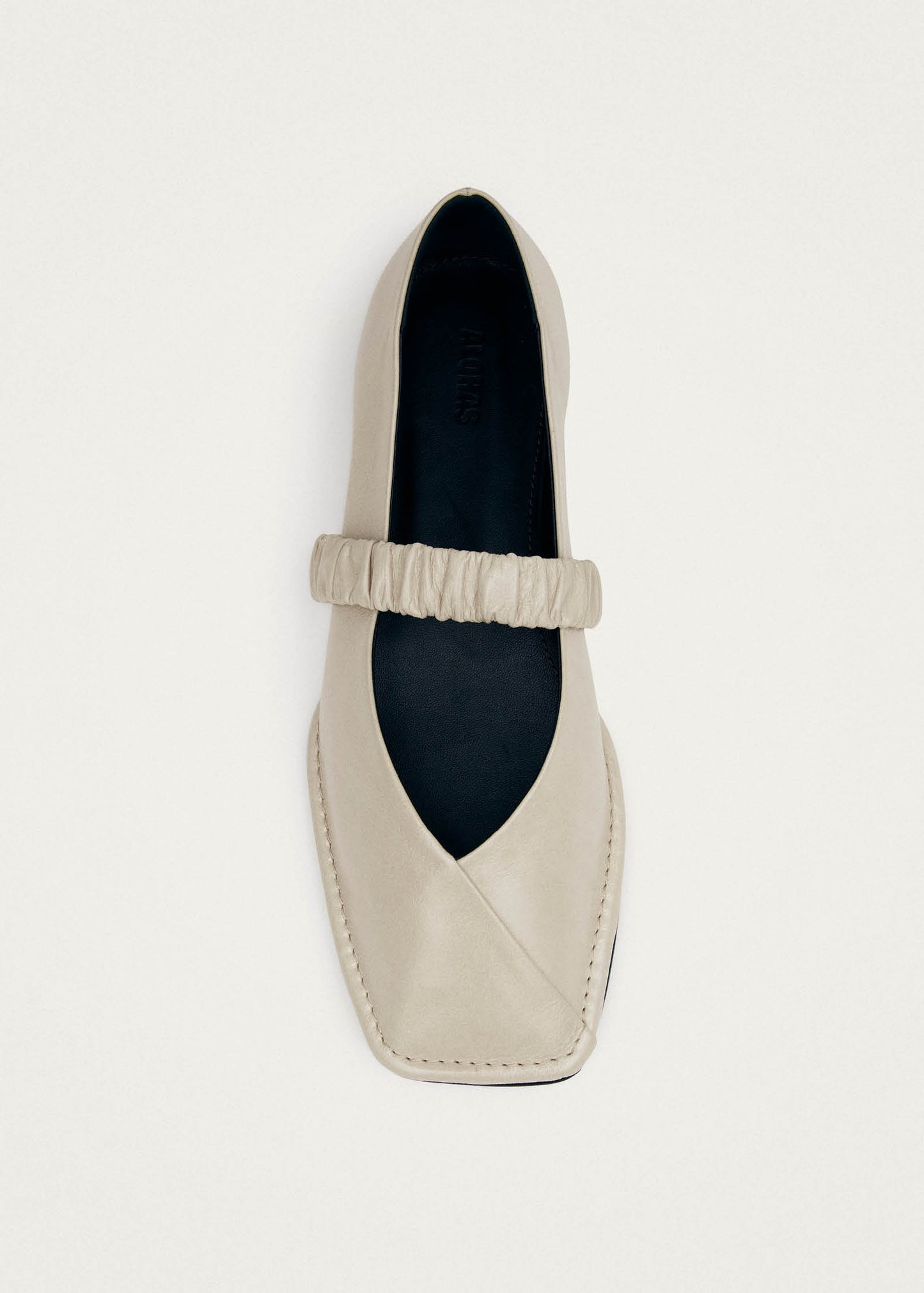 Lautan Ballerines en Cuir Crème