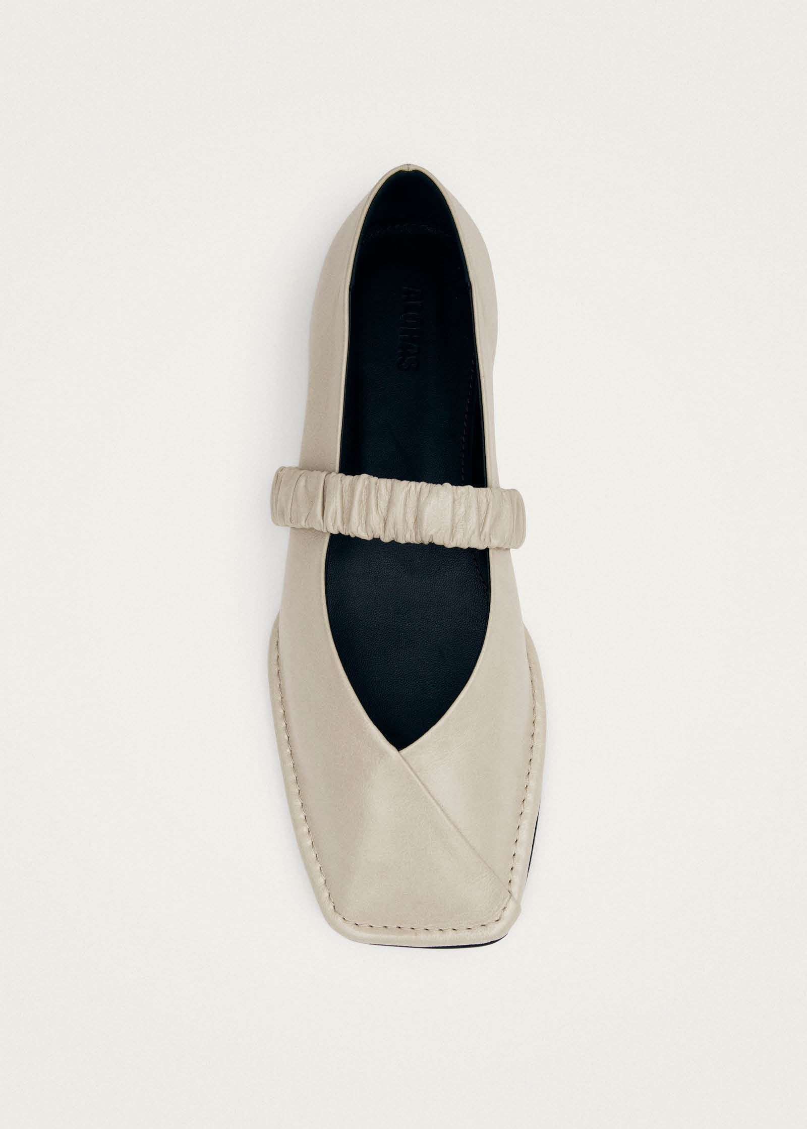 Lautan Ballerines en Cuir Crème