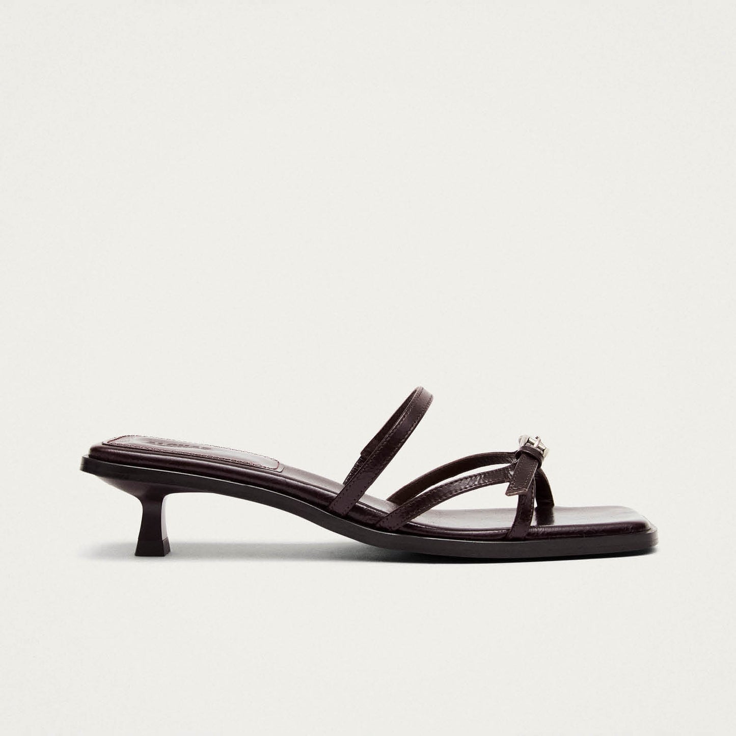 Liko Rift Sandalias de Cuero Color Marrón Oscuro