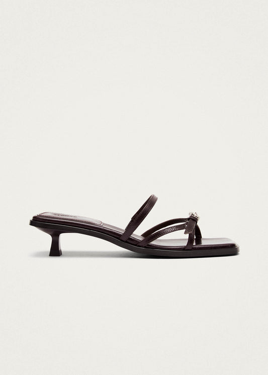 Liko Rift Sandales en Cuir Marron Foncé-image