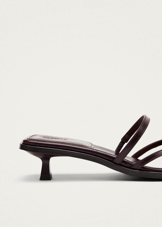Liko Rift Sandales en Cuir Marron Foncé-image