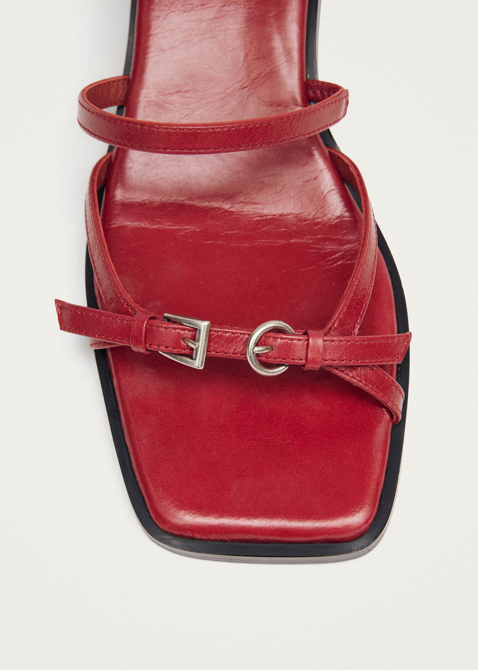 Liko Rift Rote Leder Sandalen