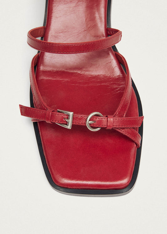 Liko Rift Sandali in Pelle Rossa-image