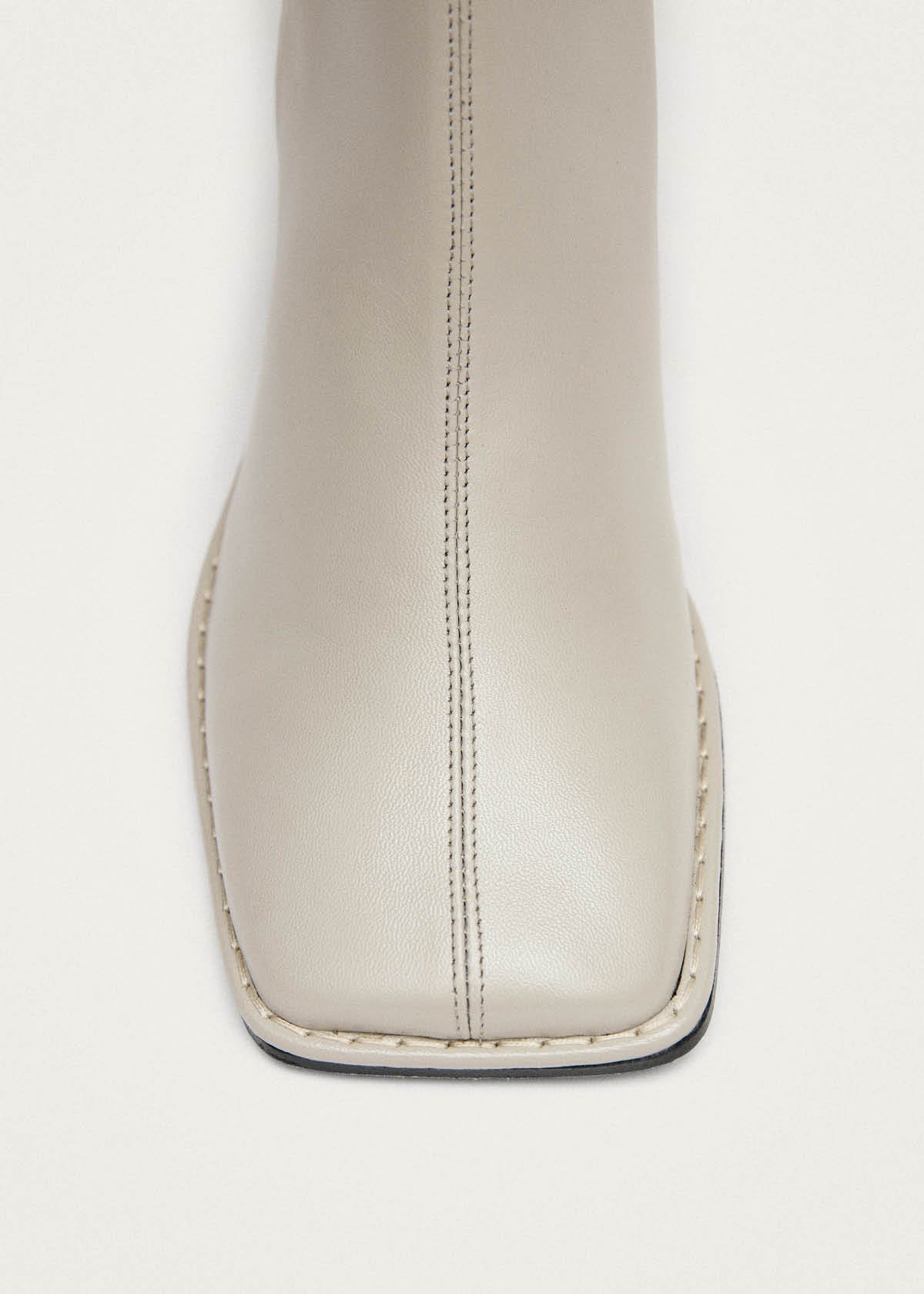 Luc Cream Leather Ankle Boots