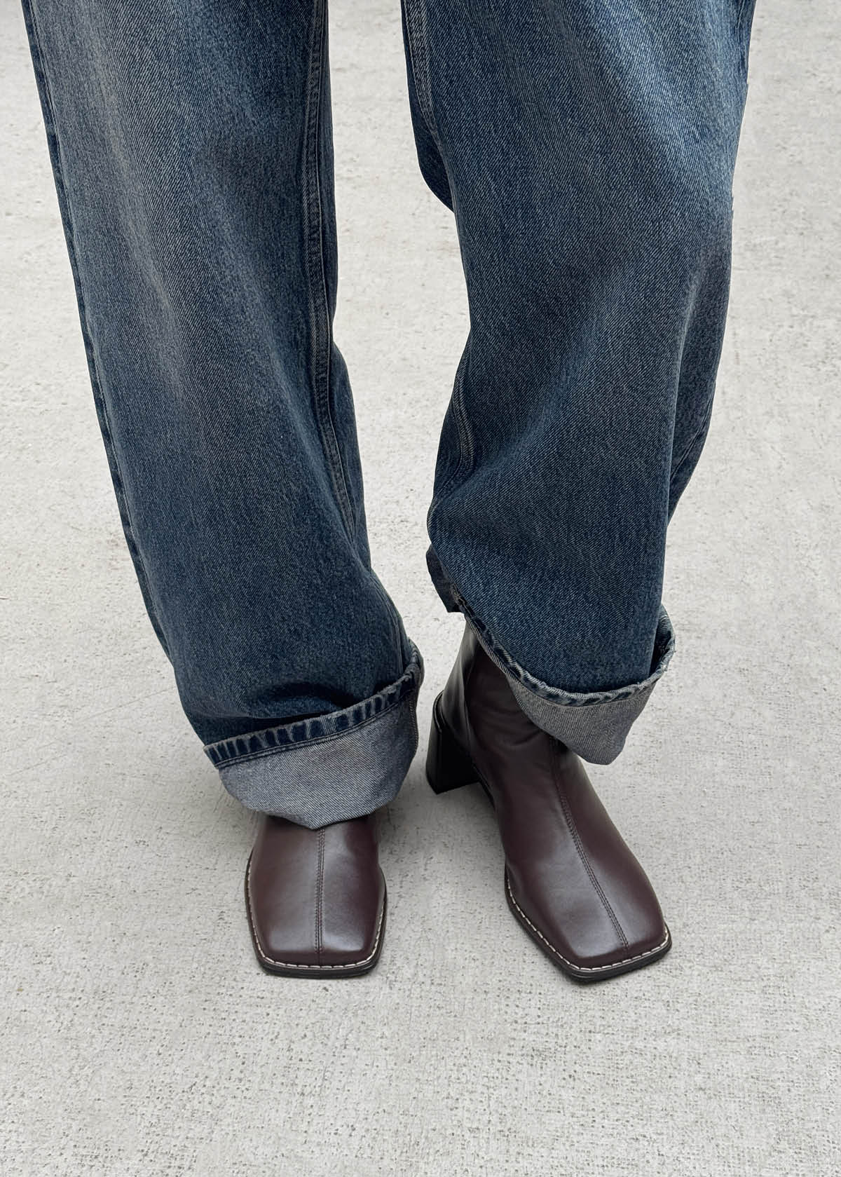 Luc Dark Chocolate Leather Ankle Boots
