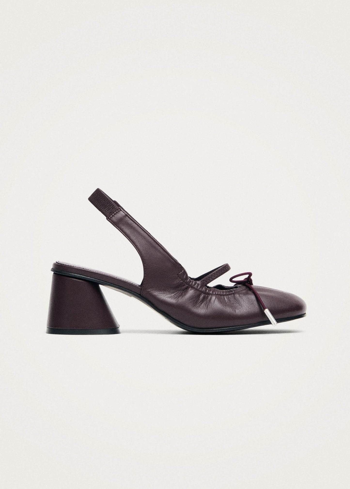 Marly Burgundy Leather Pumps