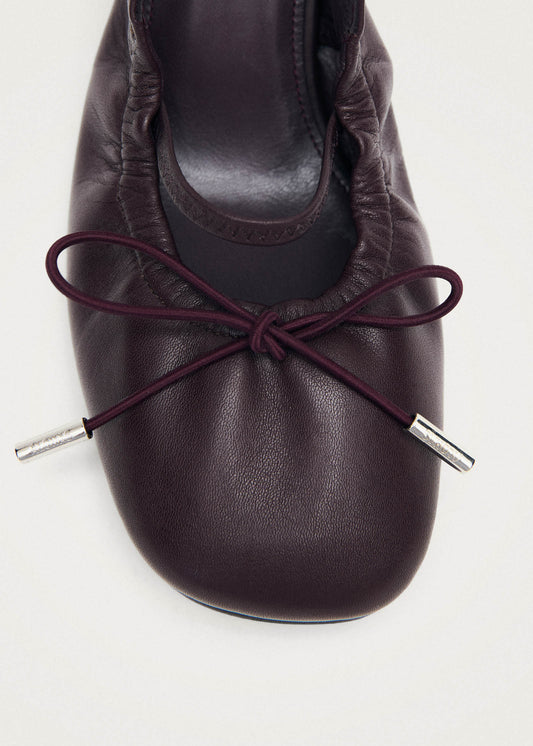 Zapatos de tacón de cuero burdeos Marly-image