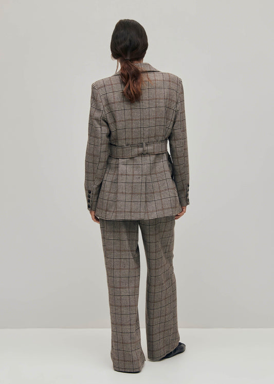 Nagano Blazer a Quadri Marrone-image