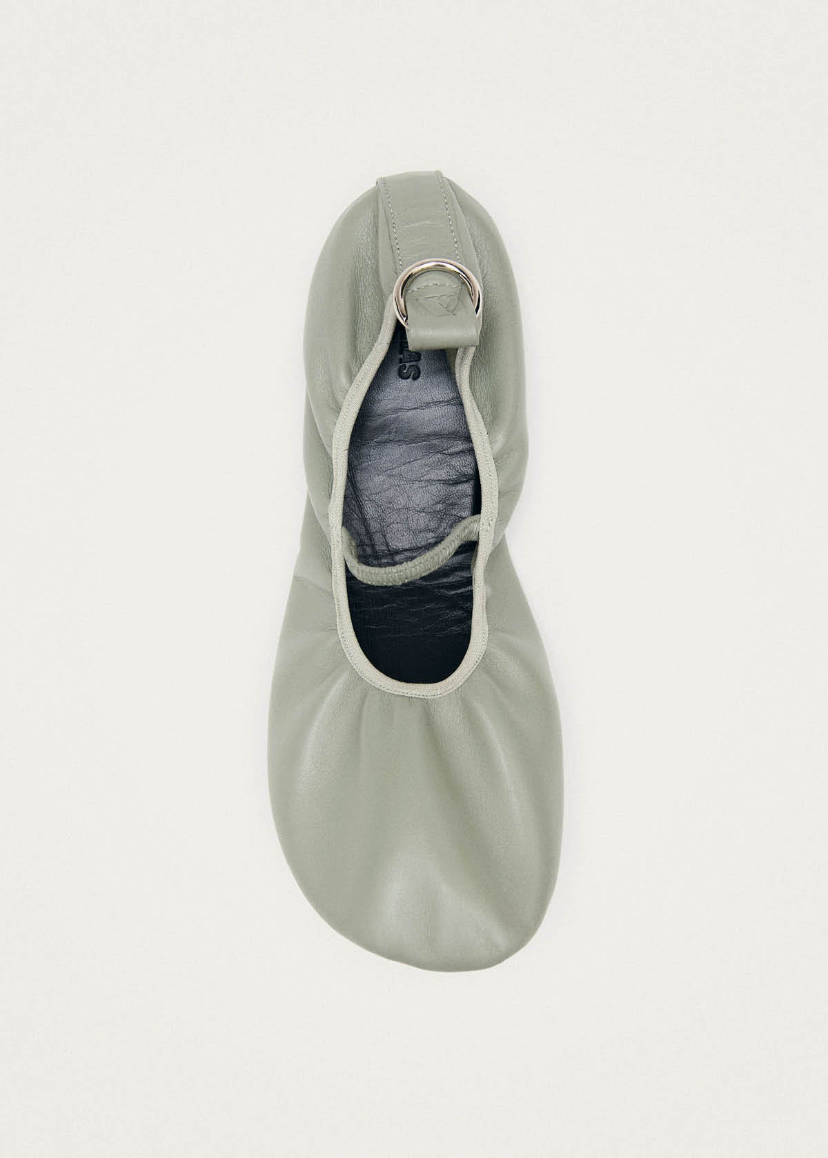 Naira Vert Ballerines barefoot en Cuir