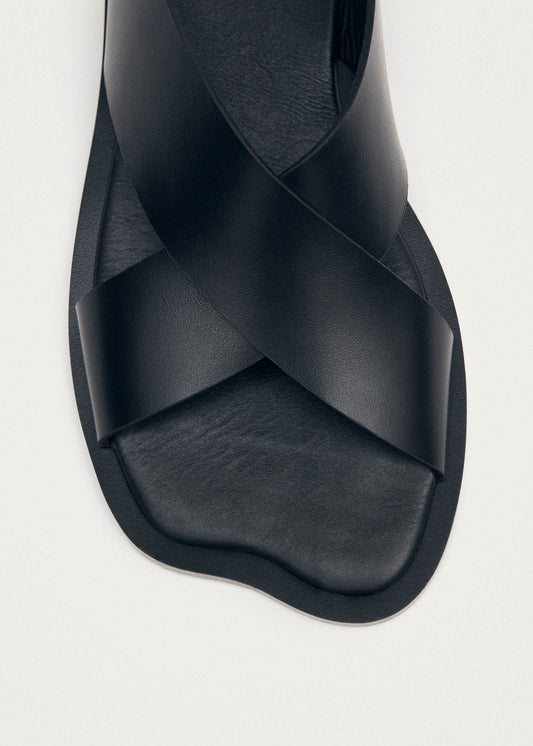 Nalu Sandalias de Cuero Negras-image