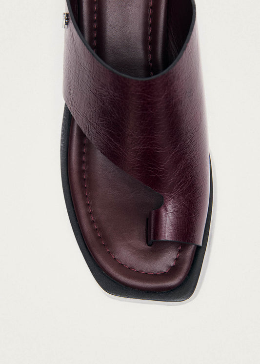 Nova Rift Sandales en Cuir Bordeaux-image