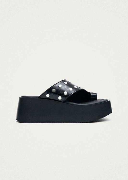 Nova Studs Sandali in Pelle Nera-image