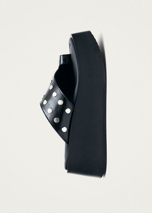 Nova Studs Sandali in Pelle Nera-image
