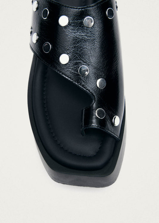 Nova Studs Sandali in Pelle Nera-image
