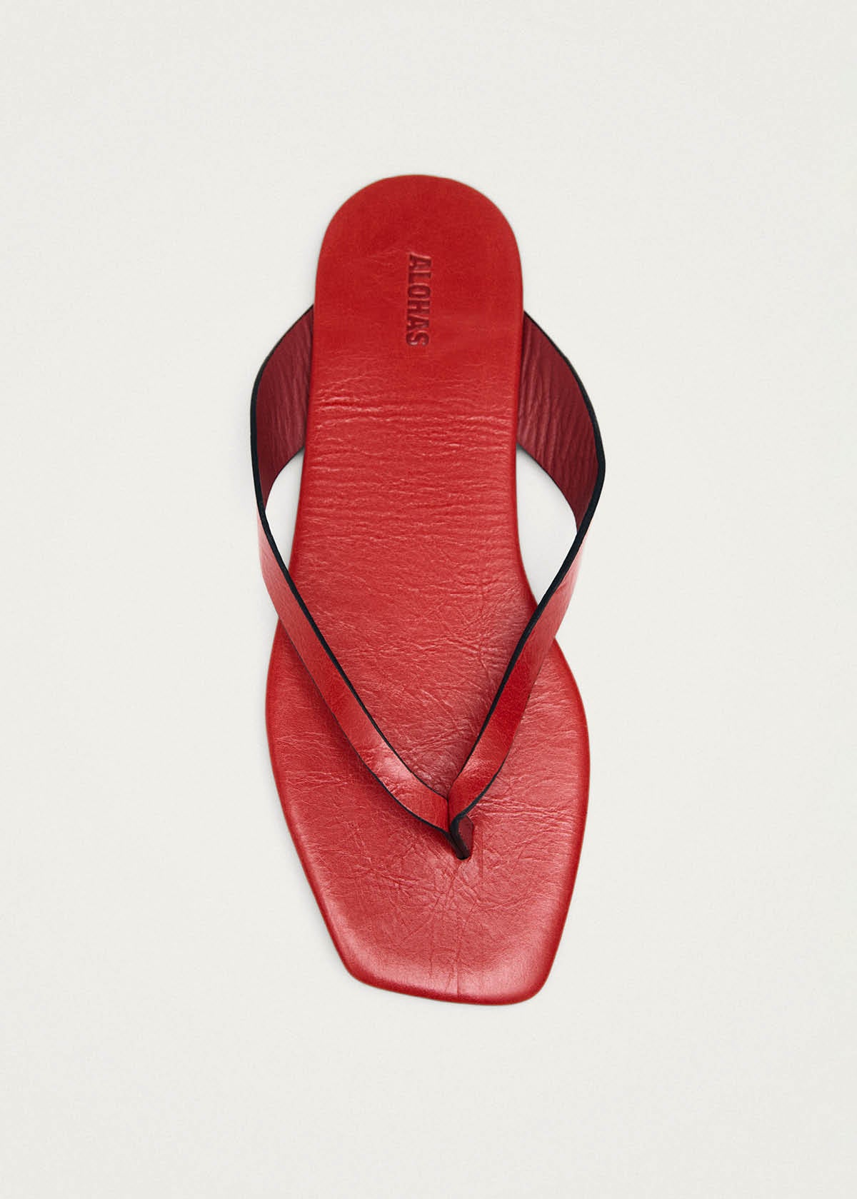 Ola Rift Sandales en Cuir Rouge