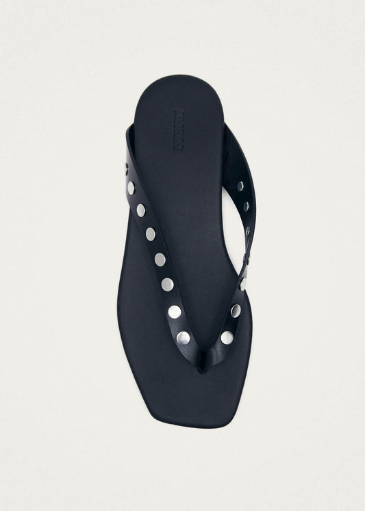 Ola Studs Sandali in Pelle Nera-image