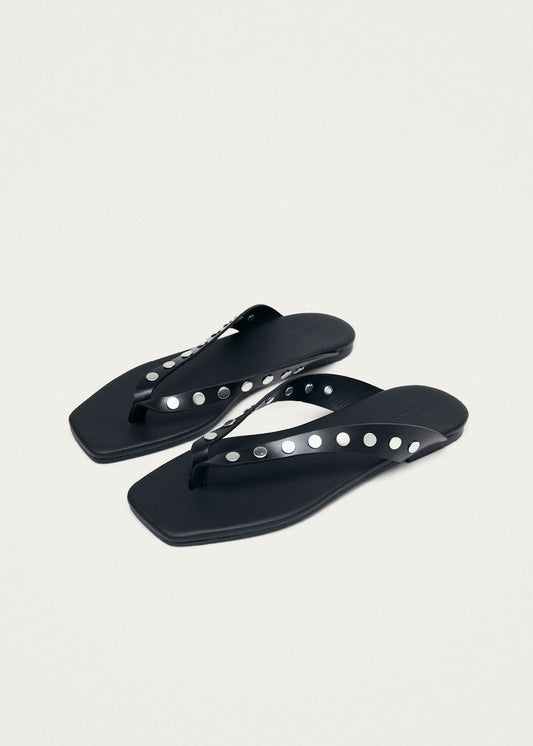 Ola Studs Sandali in Pelle Nera-image