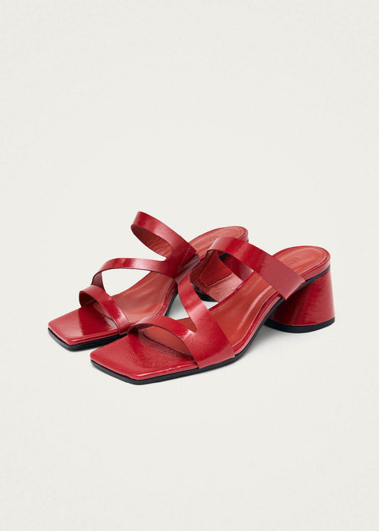 Orielle Rift Sandali in Pelle Rossa-image