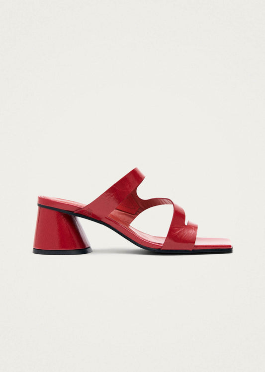 Orielle Rift Sandali in Pelle Rossa-image