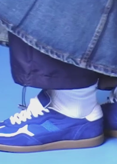 Tb.490 Rife Sheen Blue Leather Sneakers