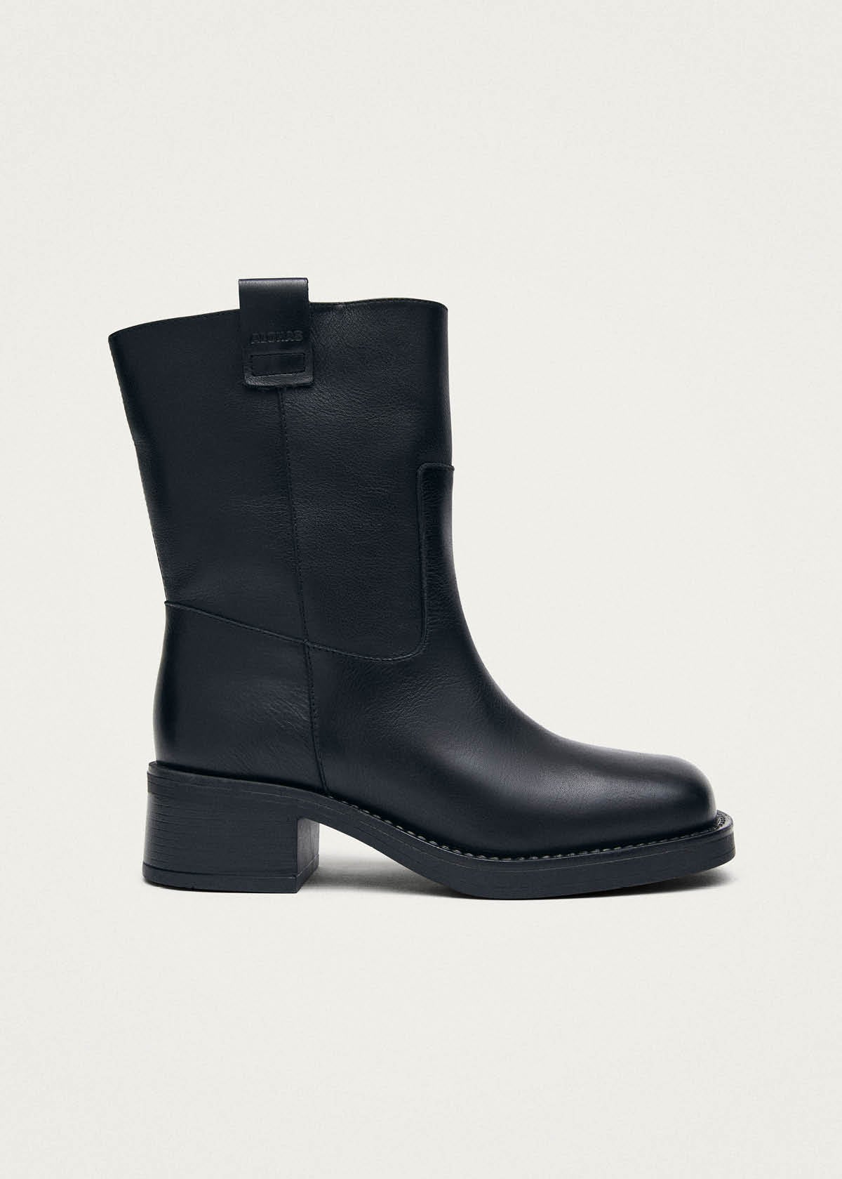 Rajan Botas de Cuero Negro