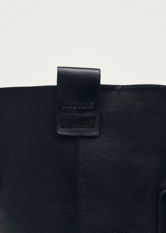 Rajan Black Leather Boots-image
