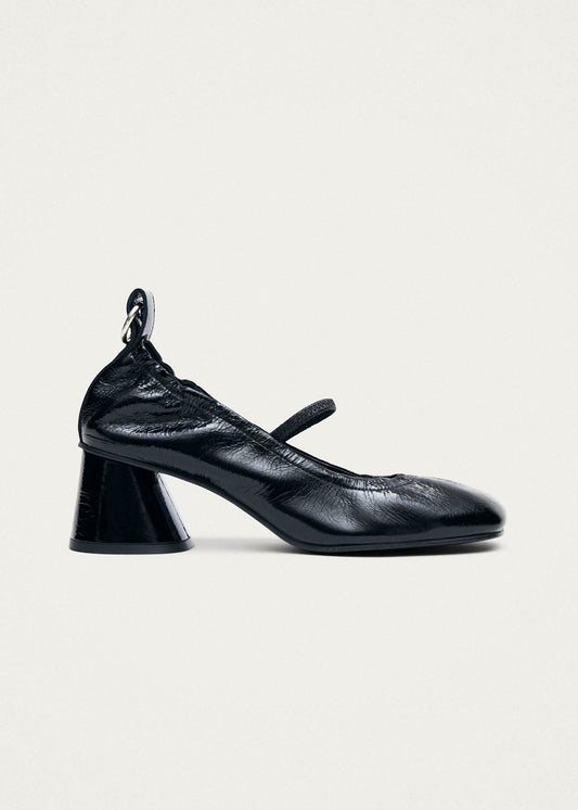 Rhiane Escarpins en Cuir Verni Noir-image