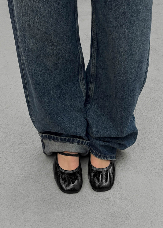 Rhiane Escarpins en Cuir Verni Noir-image