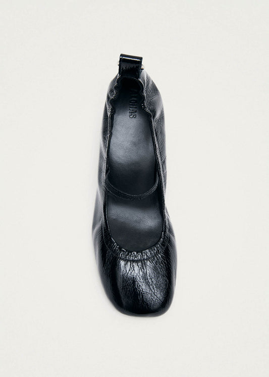 Rhiane Escarpins en Cuir Verni Noir-image