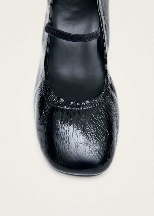 Rhiane Escarpins en Cuir Verni Noir-image