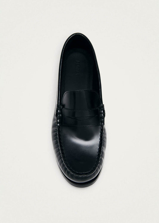 Rivet Mocassins en cuir noir-image