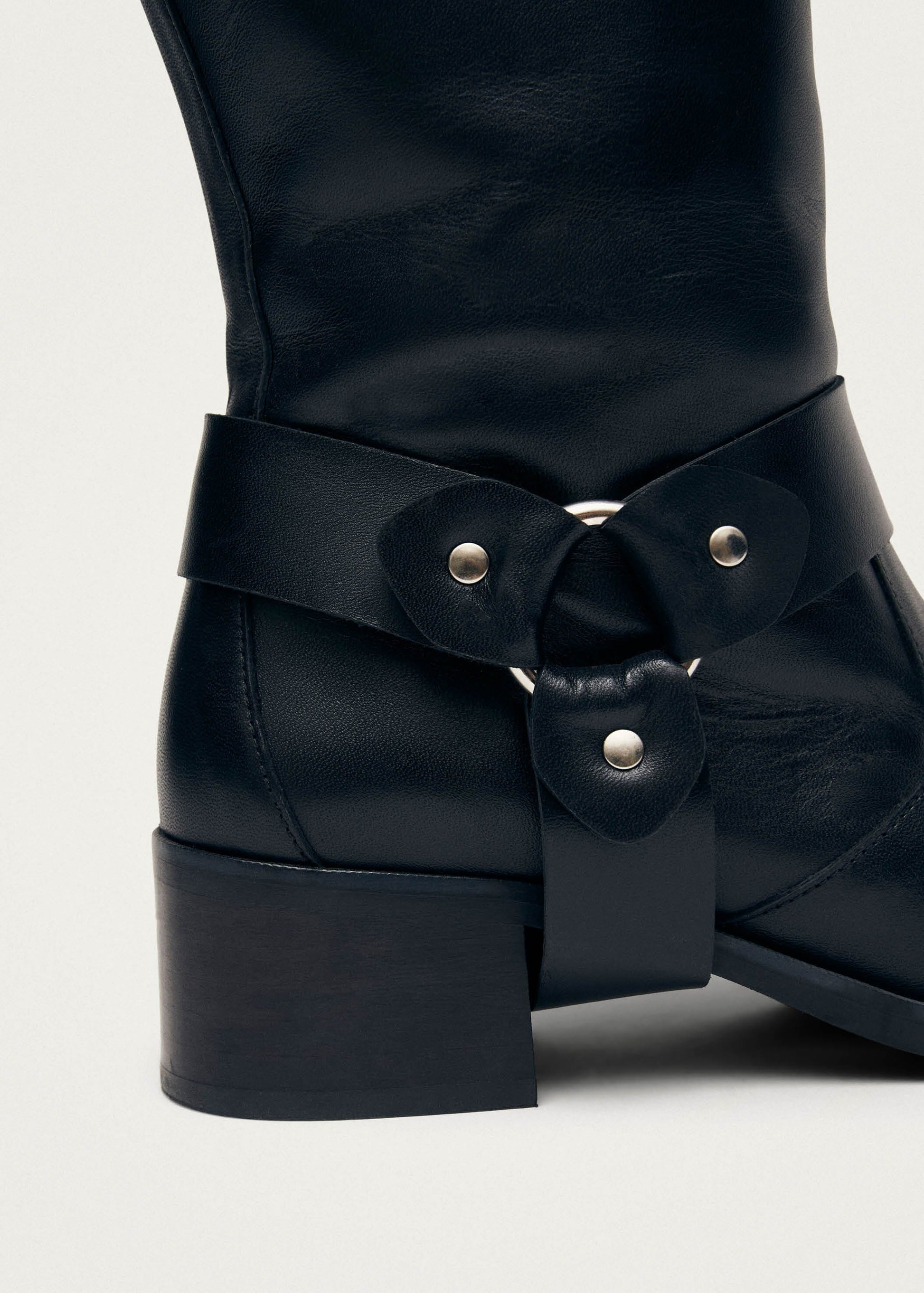 Rocky Stivali Biker in Pelle Nera