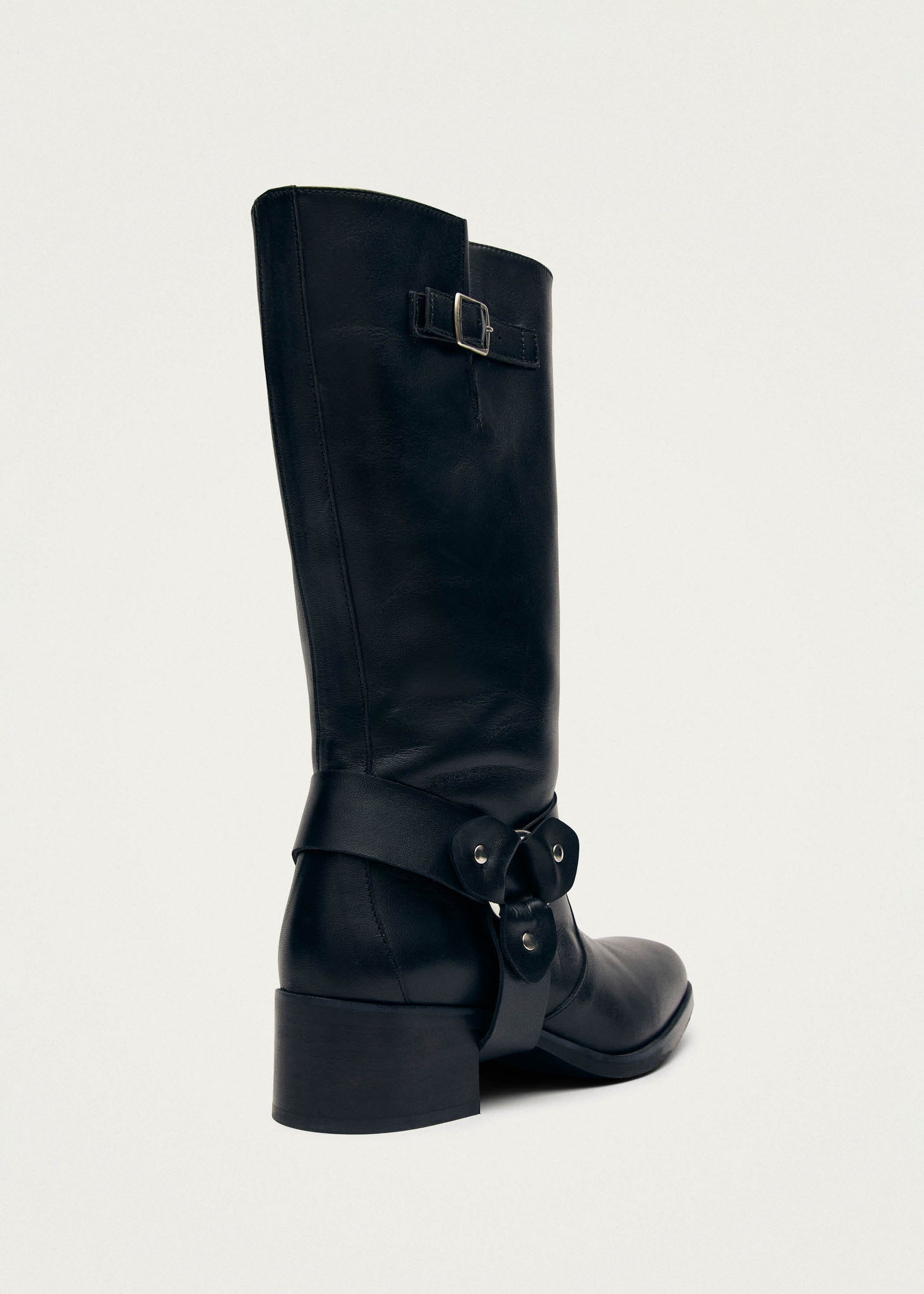 Rocky Stivali Biker in Pelle Nera