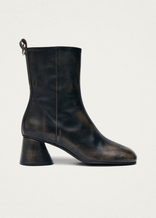Roebar Bottines En Cuir Marron Effet Vintage-image