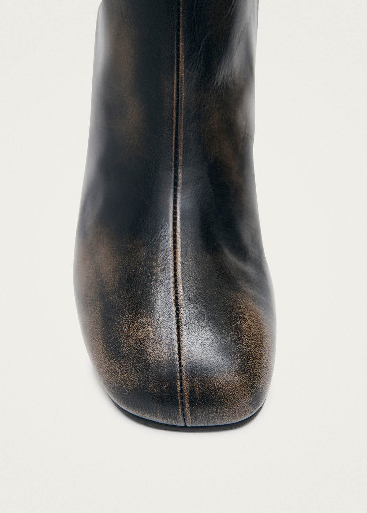 Roebar Vintage Effect Brown Leather Ankle Boots