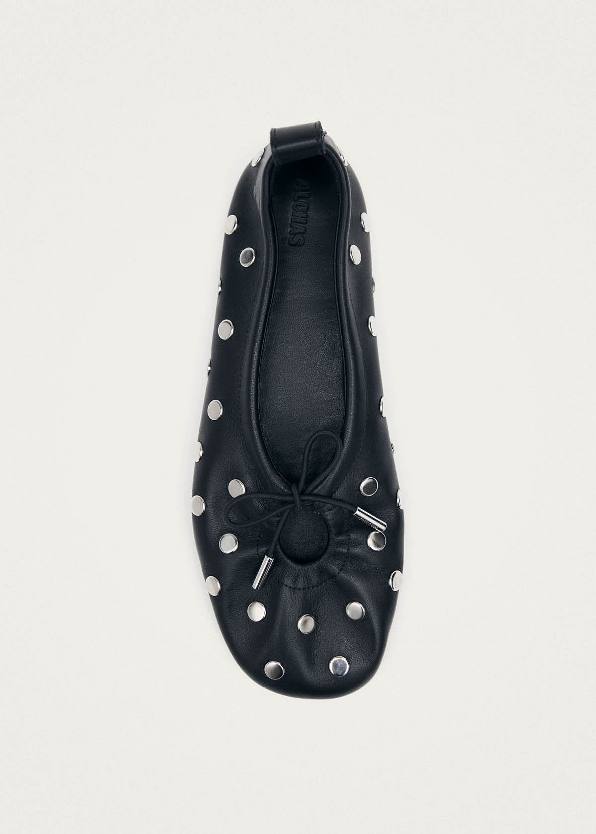 Rosalind All Studs Ballerines en Cuir Noir