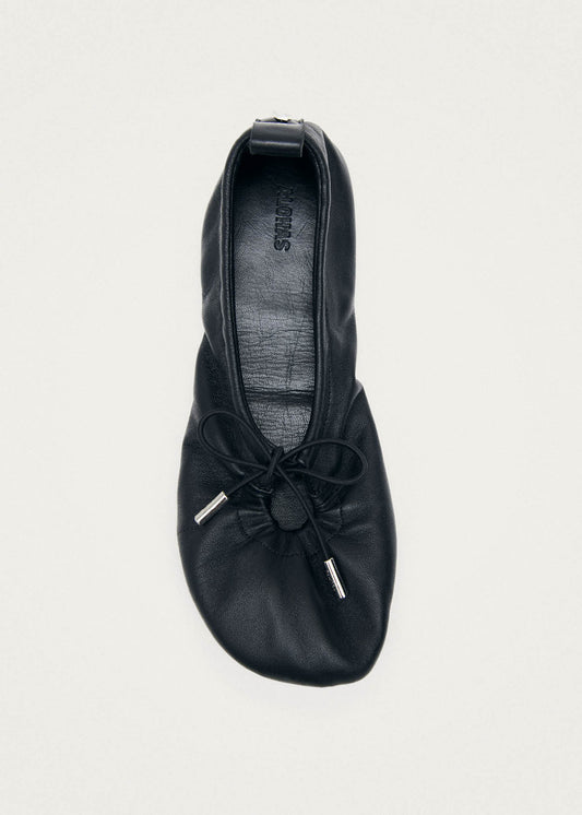 Bailarinas de cuero negro Rosalind Barefoot-image