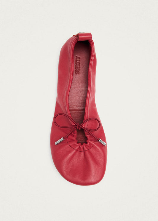 Bailarinas de cuero rojo Rosalind Barefoot-image