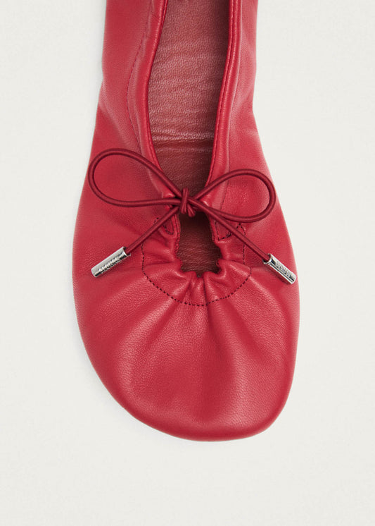 Bailarinas de cuero rojo Rosalind Barefoot-image