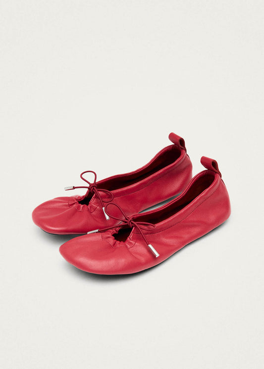 Bailarinas de cuero rojo Rosalind Barefoot-image